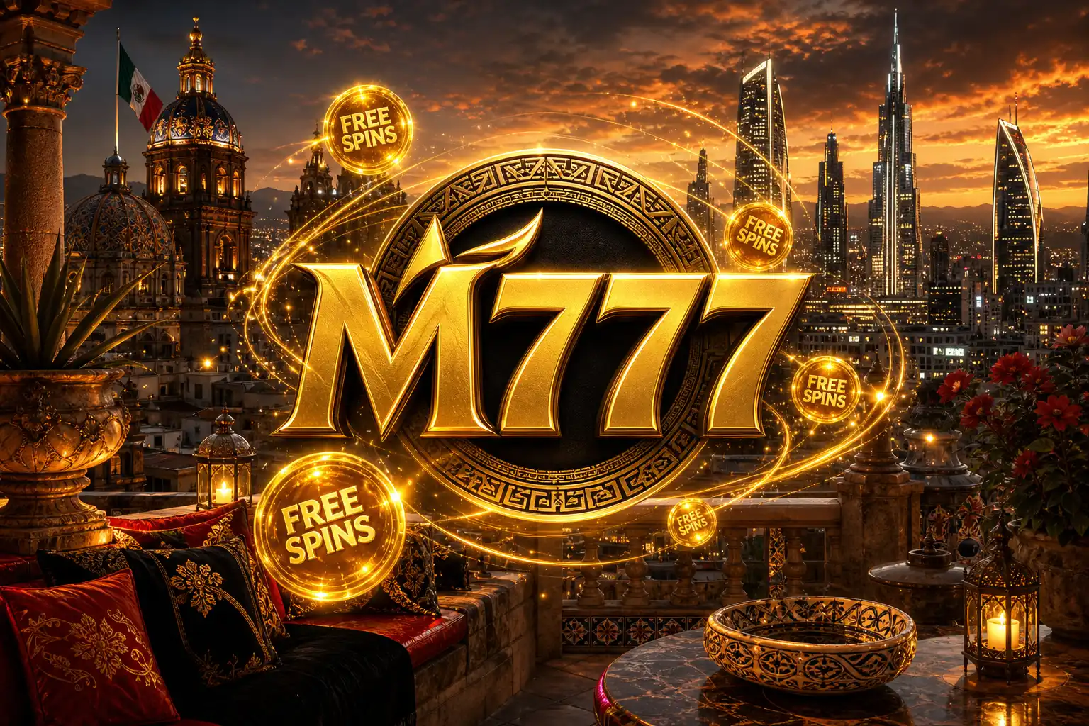 Interfaz de M777 Casino en móvil