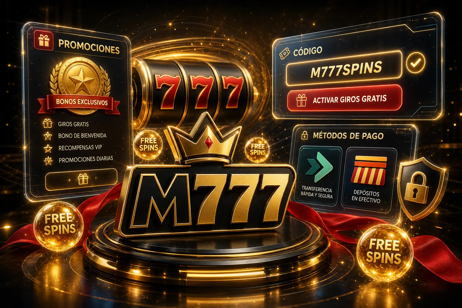 Página de retiro de fondos en M777 Casino